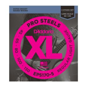 D'addario EPS1705 Prosteel 45130 5 Telli Bas Tel Set
