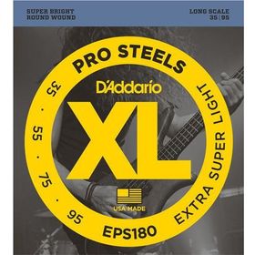 D'addario EPS180 Prosteel 3595 Bas Tel Set