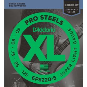 D'addario EPS220-5 Bass Gitar Tel Seti