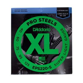 D'addario EPS220-5 Bass Gitar Tel Seti