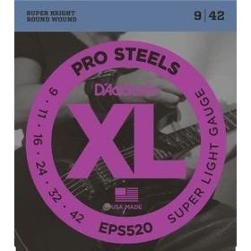 D'addario EPS520 Prosteel Super Light 0.9 Set Elektro Tel