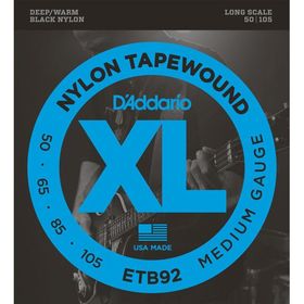 D'addario ETB92 Xl Serisi Nylon Tapewound Bl Bas Gitar Tel Seti