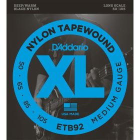 D'addario ETB92 Xl Serisi Nylon Tapewound Bl Bas Gitar Tel Seti