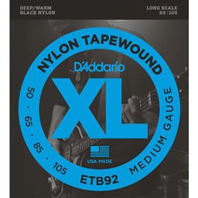 D'addario ETB92 Xl Serisi Nylon Tapewound Bl Bas Gitar Tel Seti