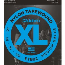D'addario ETB92 Xl Serisi Nylon Tapewound Bl Bas Gitar Tel Seti