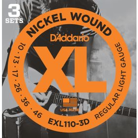 D'addario EXL110 Regular Light 010 Elektro Tel Set