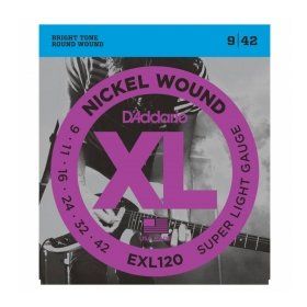 D'addario EXL120 9-42 Super Light Elektro Gitar Teli