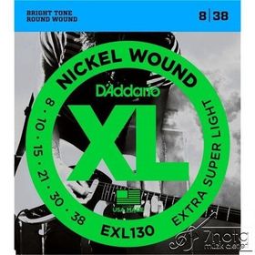 D'addario EXL130 Extrasuper Light 008 Elektro Tel Set