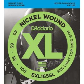 D'addario EXL165SL Xl Serisi Nickel Wound Reg L Bas Gitar Tel Seti