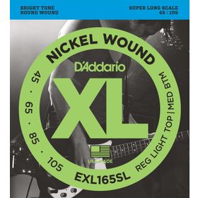 D'addario EXL165SL Xl Serisi Nickel Wound Reg L Bas Gitar Tel Seti