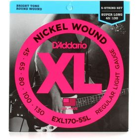 D'addario EXL170-5SL Bass Gitar Tel Seti