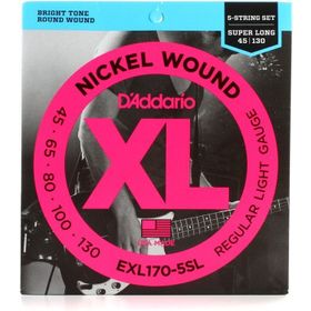 D'addario EXL170-5SL Bass Gitar Tel Seti