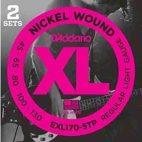 D'addario EXL170-5TP 5 Telli Xl 45-130 2 Set Bas Gitar Tel Seti