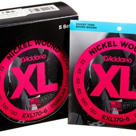 D'addario EXL170-6 Bass Gitar Tel Seti