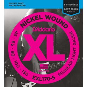 D'addario EXL1705 5 Telli 045 Bas Tel Set