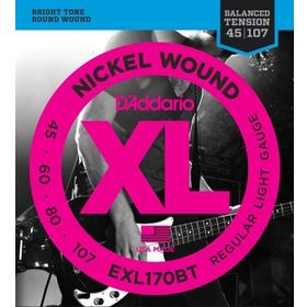 D'addario EXL170BT Bal Xl 45107 Long Bas Tel Set