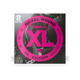 D'addario EXL170TP XL 45-130 2 Set Bas Gitar Tel Seti
