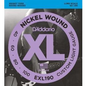 D'addario EXL190 Nikel Wound Bas Tel Set