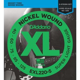 D'addario EXL220-5 40-125 Long Scale 5 Telli Bas Gitar Teli