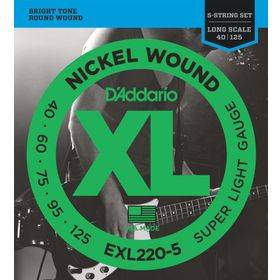 D'addario EXL220-5 Bass Gitar Tel Seti