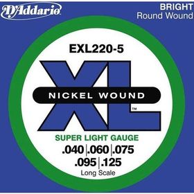 D'addario EXL220-5 Bass Gitar Tel Seti