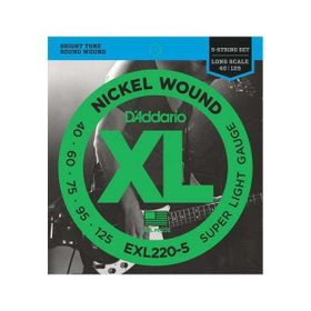 D'addario EXL220-5 Bass Gitar Tel Seti