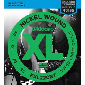 D'addario EXL220BT Bal Xl 4095 Long Bas Tel Set