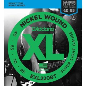 D'addario EXL220BT XL 40-95 Long Scale Nickel Bas Gitar Tel Seti