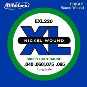 D'addario EXL220SL Bass Gitar Tel Seti