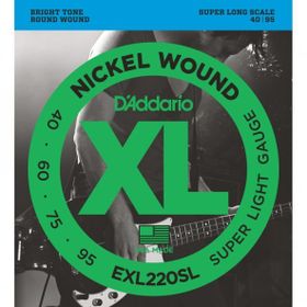 D'addario EXL220SL Xl 40-95 Süper Long Scale Nickel Bas Gitar Tel Seti