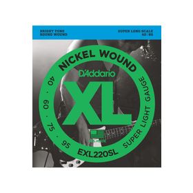 D'addario EXL220SL Xl 40-95 Süper Long Scale Nickel Bas Gitar Tel Seti