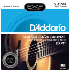 D'addario EXP11 Extra Light 012 Coated Akustik Tel Set