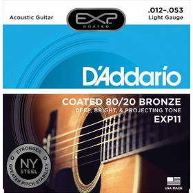 D'addario EXP11 Extra Light 012 Coated Akustik Tel Set