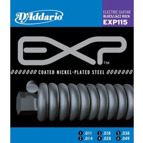 D'addario EXP115 11-49 Coated Nickel Plat Elektro Gitar Tel Seti