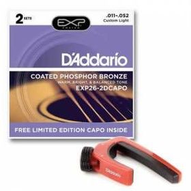 D'addario EXP262DCAPO Akustik Gitar Teli
