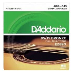 D'addario EZ890 Super Light 009 Akustik Tel Set
