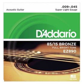 D'addario EZ890 Super Light 009 Akustik Tel Set