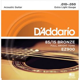 D'addario EZ900 Extra Light 010 Akustik Tel Set