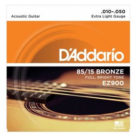 D'addario EZ900 Extra Light 010 Akustik Tel Set