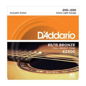 D'addario EZ900 Extra Light 010 Akustik Tel Set