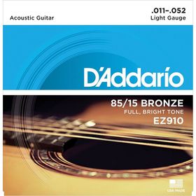 D'addario EZ910 Light 011 Akustik Tel Set