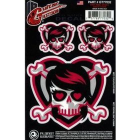 D'addario GT77032 Emo Gırl Skull Gitar Stickerı