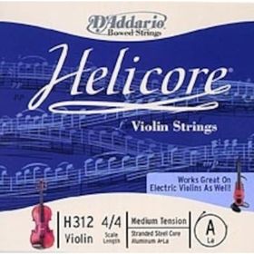 D'addario H312 Helıcore A-LA Scale Keman/Elektro KKeman Tek Tel
