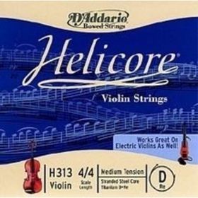 D'addario H313 D Re Helicore 4-4M Tek Keman Teli