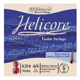 D'addario H314 G Sol Helicore 4-4M Tek Keman Teli