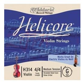 D'addario H314 Helıcore G-Sol Scale Keman-Elektro Keman Tek Tel