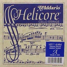 D'addario H511 Helıcore A-LA Long Scale Medıum Cello Tek Tel