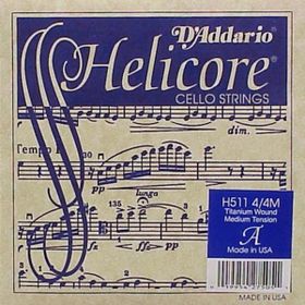D'addario H511 Helıcore A-LA Long Scale Medıum Cello Tek Tel
