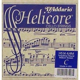 D'addario H514 Helıcore C-DO Long Scale Medıum Cello Tek Tel