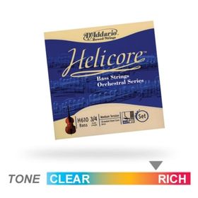 D'addario H610 Teli Helicore 3-4M Kontrabas